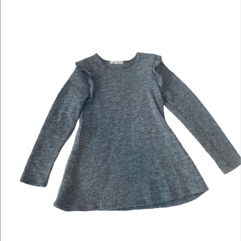 Girl’s Copper Key, Gray Long Sleeve, Sweater Tunic,  Size 6